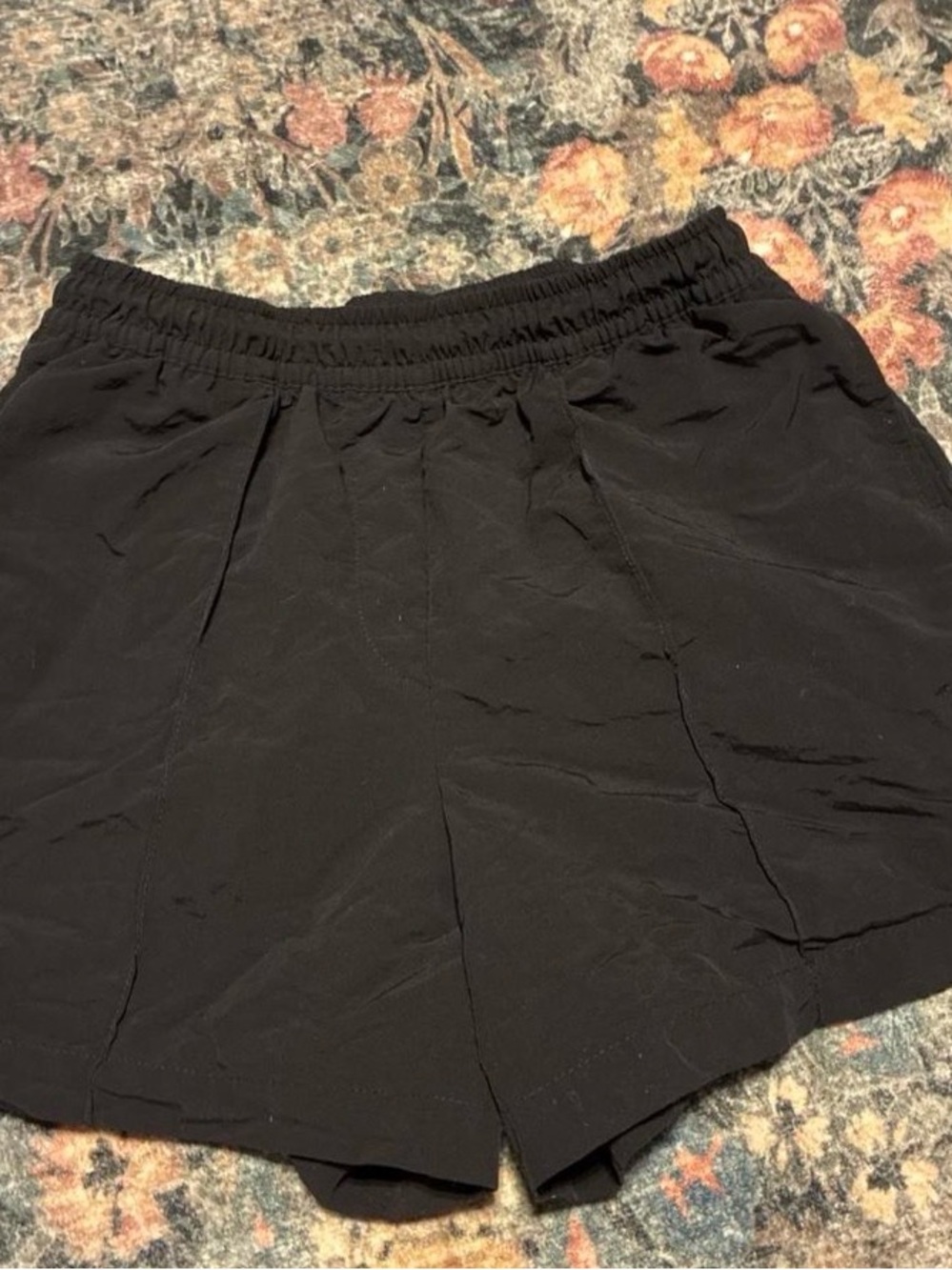 Nike Black Women's Elastic-Waist Athletic Shorts